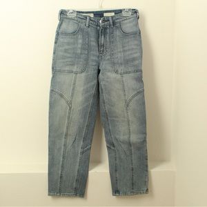 Pilcro High-Rise Seamed Straight Jeans